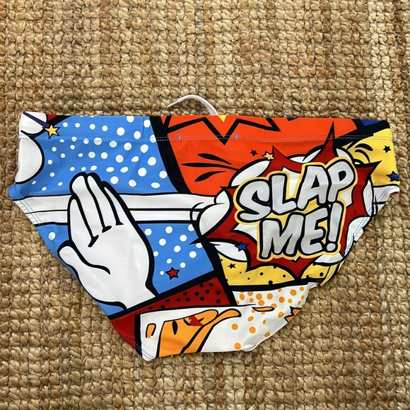 Brazilian Speedo Swim Briefs - Size Large - SLAP ME design - Brand New - Picture 3 of 3